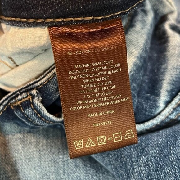 Kut From The Kloth Carlo High Rise Skinny Ankle Distressed Jeans Denim Size 4 - Picture 5 of 9